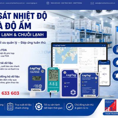 GIẢI PHÁP GIÁM SÁT NHIỆT ĐỘ VÀ ĐỘ ẨM THÔNG MINH CHO KHO LẠNH