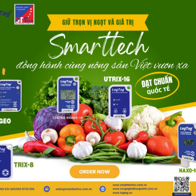 LogtagxSmarttech – Giải pháp nhiệt ẩm kế toàn diện cho xuất khẩu nông sản.